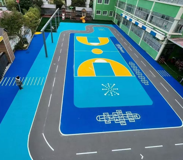 鞍山市透水跑道混合型塑胶跑道 - 方案